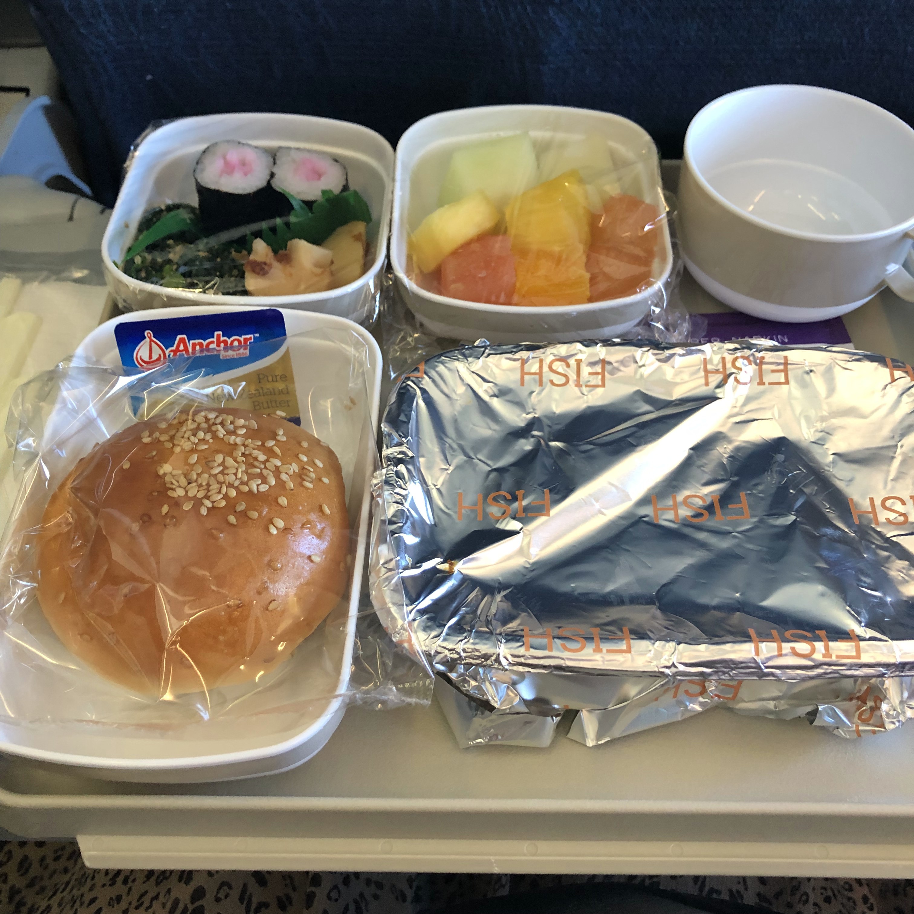 守屋大志の機内食