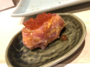 守屋大志の究極のトロたくいくら握り